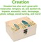 1-Pack Unfinished Unpainted Wooden Box with Hinged Lid for Crafts DIY Storage Jewelry Plain Pine Box